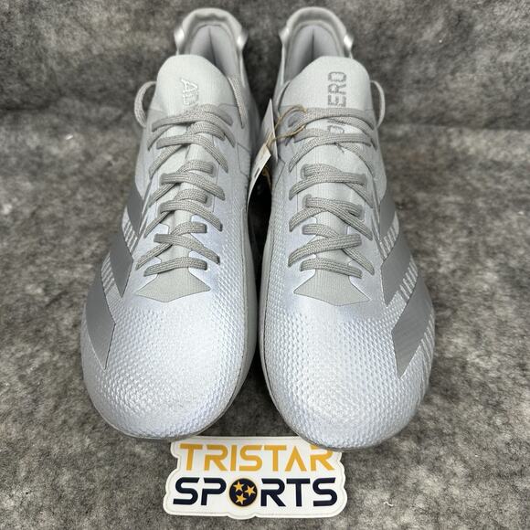 Adidas Adizero Electric+ 2 Football Cleats Mens Size 10 Silver Metallic IH5978 - Picture 2 of 9